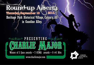 Charlie Major to Headline Alberta Electrical League Gala