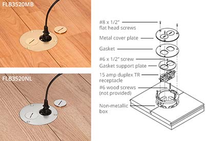 Arlington Round Cut-in Floor Box Kits