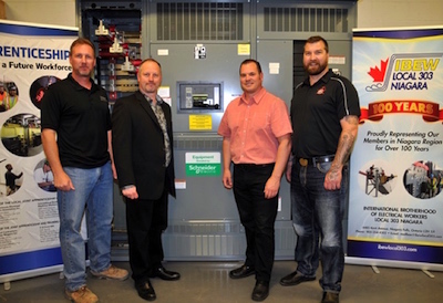 Schneider Donates QED Switchboards to IBEW Locals 303, 804