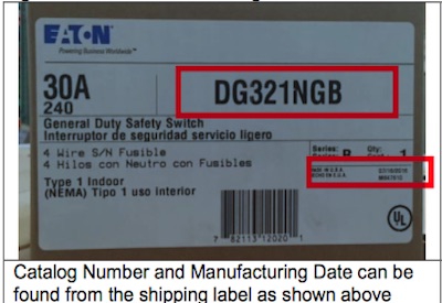 Eaton Recalls Pole Switches That May Cause Overheating