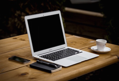 laptop and coffee