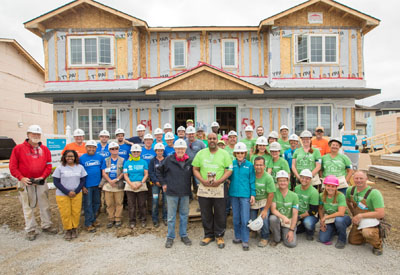 Schneider Electric Canada Employees Conclude Volunteer Time with Habitat for Humanity for the Carter Work Project