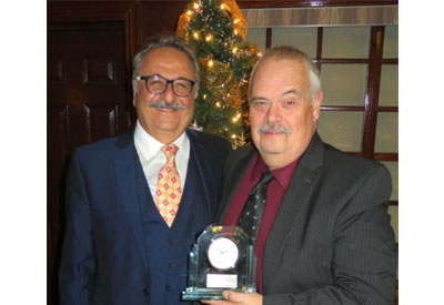 Carlo Gavazzi Presents 20-Year Service Recognition Award