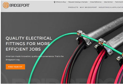 Bridgeport Fittings Launches Modernized Website