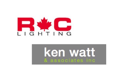 Ken Watt & Associates to Represent RC Lighting in BC