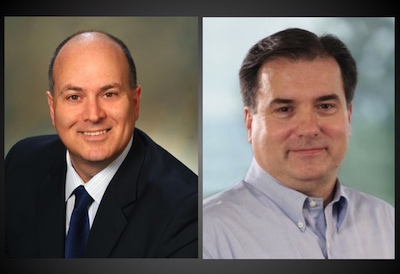 Signify's Michael Gentile, left, and David Grinstead, right