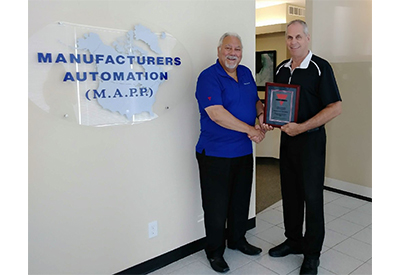 Carlo Gavazzi awards Manufacturers Automation Inc. the “Outstanding Distributor Achievement Award for 2019”