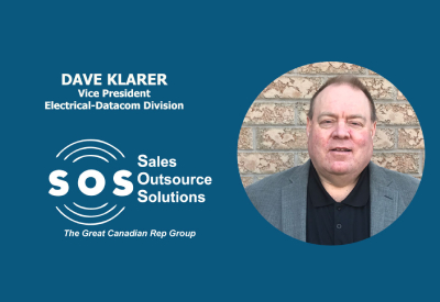 Dave Klarer Joins SOS as Vice President Electrical-Datacom