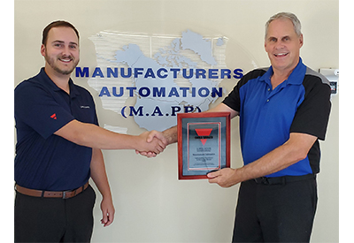 Carlo Gavazzi Outstanding Distributor Achievement Award – Manufacturers Automation