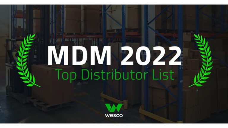 Wesco Ranked First on Electrical, Data and Security Distributor Modern Distribution Management (MDM) 2022 Top Distributors List
