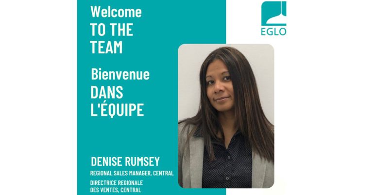 Denise Rumsey Appointed Regional Sales Manager (Central) With EGLO Canada