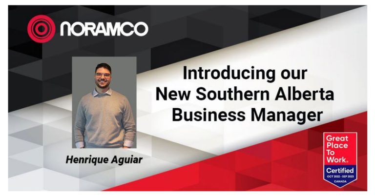 Henrique Aguiar Announced as New Noramco Southern Alberta Business Manager