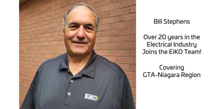 Bill Stephens Named as EiKO’s New Regional Sales Manager of Greater Toronto-Niagara, Ontario
