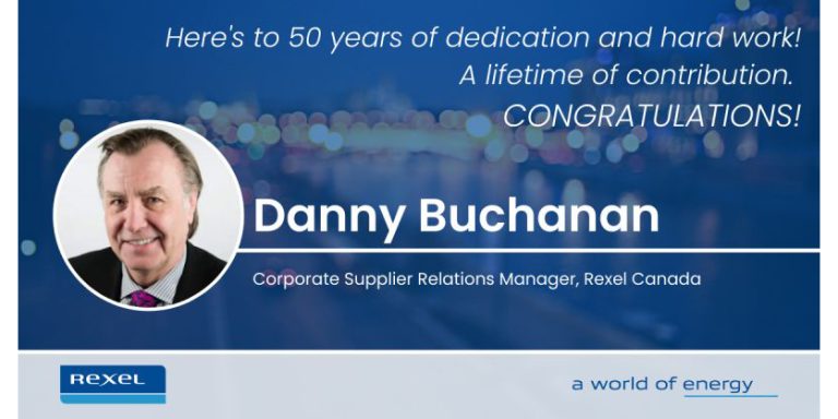 Danny Buchanan Marks 50 Years with Rexel Canada