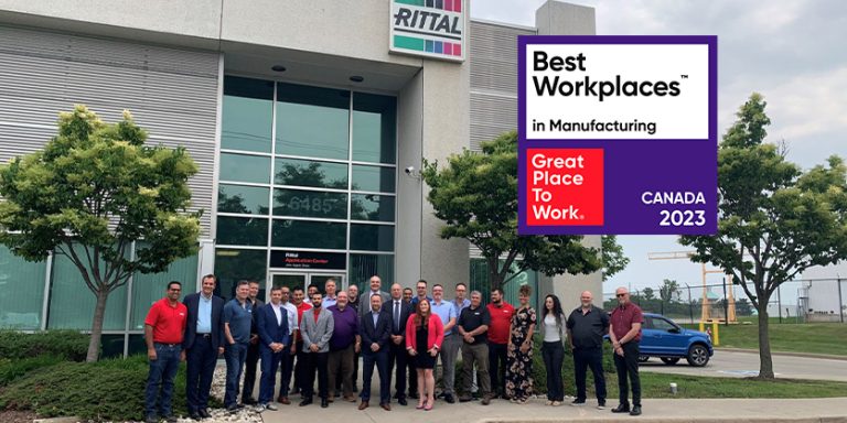 Rittal Limited: Recognized as a 2023 Best Workplace in Manufacturing in Canada for the 6th Year in a Row