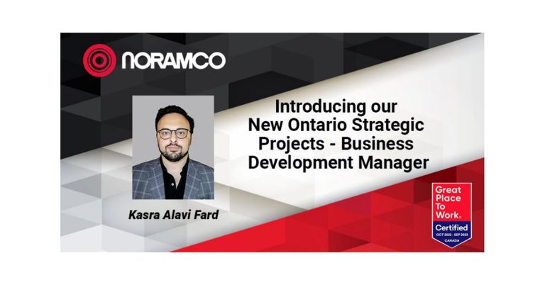 Noramco Announces Appointment of Kasra Alavi Fard as New Ontario Strategic Projects – Business Development Manager