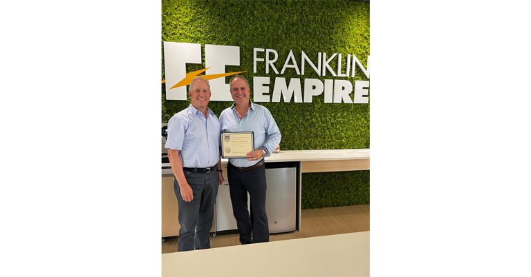 Franklin Empire Celebrates Bernard Brunelle for 25 Years of Dedicated Service