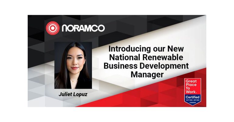 Juliet Lopuz as Noramco’s New National Renewable Business Development Manager