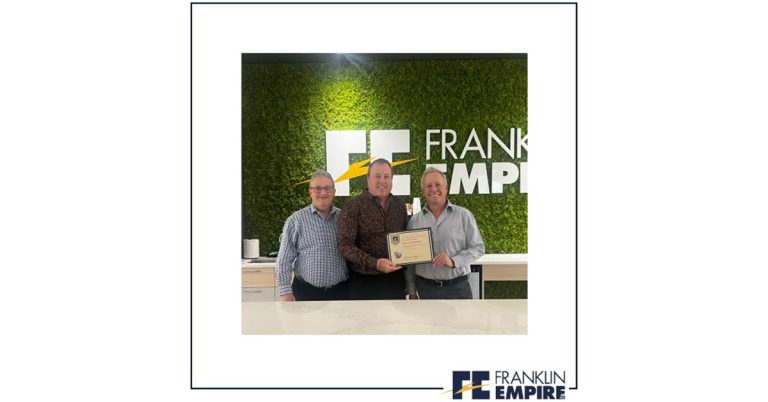Steve McNicoll Congratulated for 35 Years with Franklin Empire