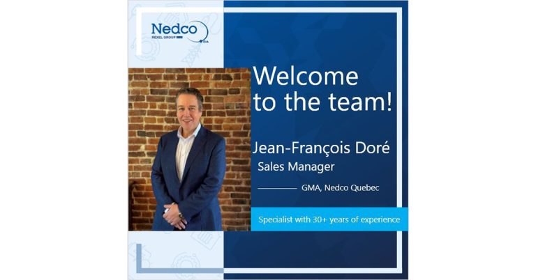 Jean-François Doré Joins Nedco Quebec as Sales Manager for GMA