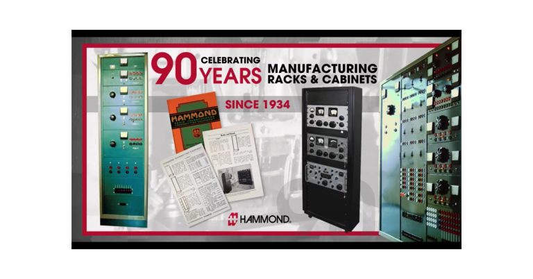 Hammond Manufacturing Celebrates 90 Years of Rack & Cabinet Production