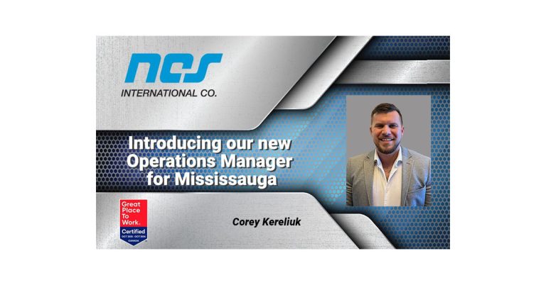 Corey Kereliuk Named New Operations Manager for Mississauga with NCS International Co.