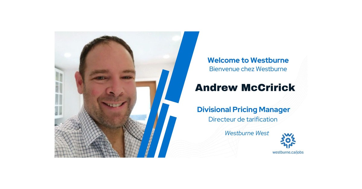 Westburne Announces Andrew McCririck as Divisional Pricing Manager