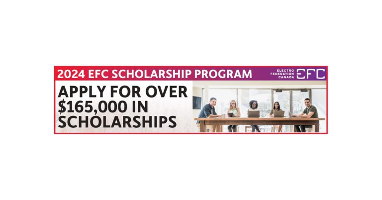 EFC Scholarship Program – Attracting & Supporting Talent, Over $165,000 Available for University & College Students