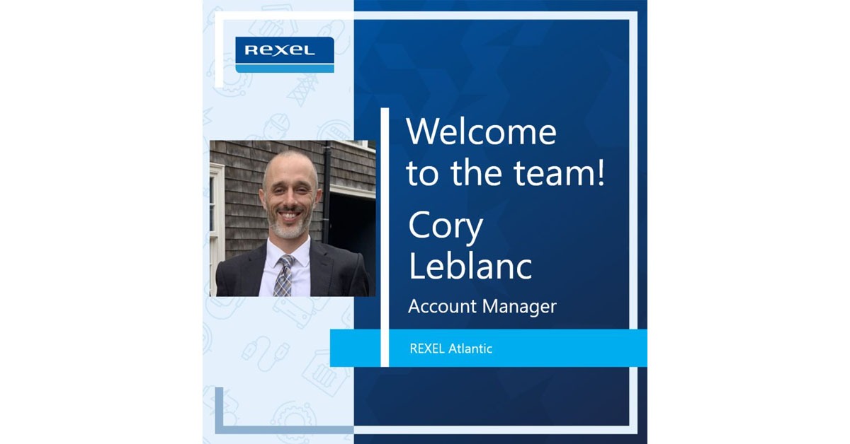 Rexel Atlantic Cory Leblanc to the Team as New Glasgow Branch