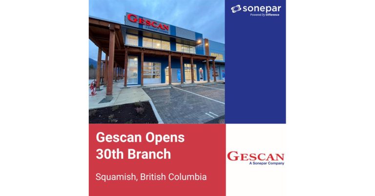 Sonepar Announces Opening of Gescan 30th Branch in Squamish, BC