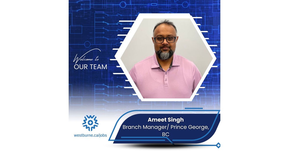 Ameet Singh Joins Westburne as New Prince George Branch Manager