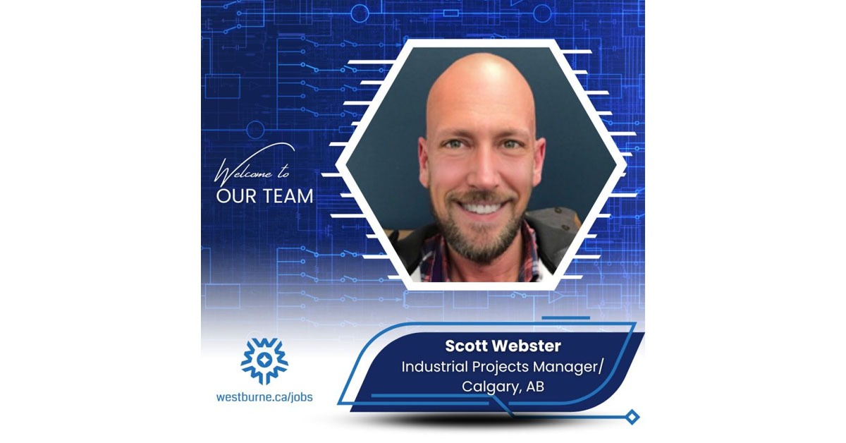 Westburne Welcomes Scott Webster as New Industrial Projects Manager in Calgary