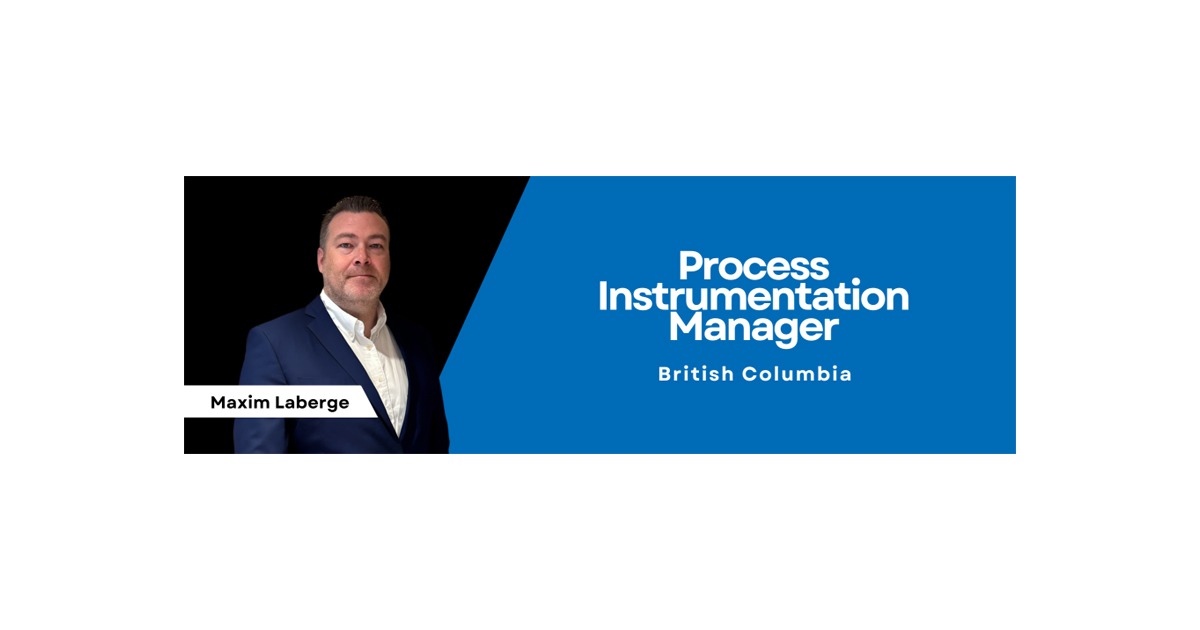 E.B. Horsman & Son Announces Maxim Laberge as New Process Instrumentation Manager