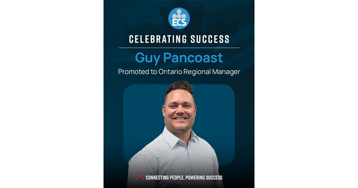 ECS Promotes Guy Pancoast to Ontario Regional Manager