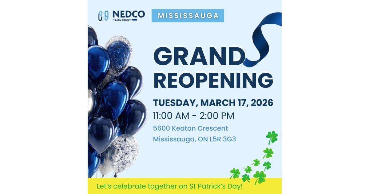 Nedco Mississauga Announces Grand St. Patrick’s Day Reopening