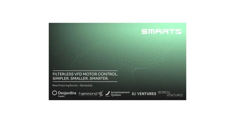 SmartD Technologies Secures $15M CAD Financing Round Co-Led by Hammond Power Solutions and Desjardins Capital to Accelerate Global Deployment of Its SiC-Based VFD Technology
