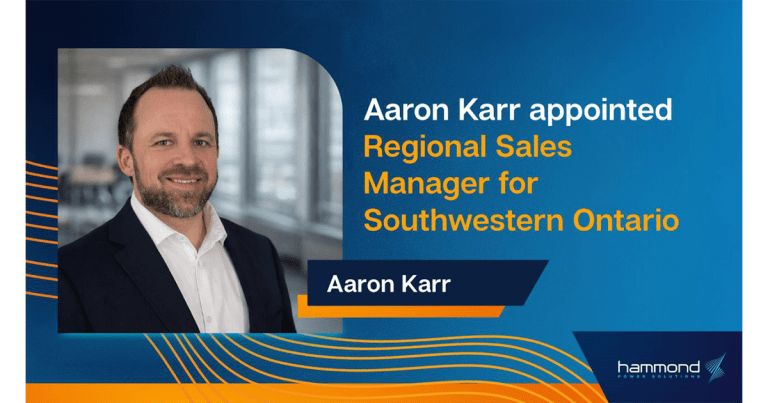 Hammond Power Solutions Appoints Aaron Karr as Regional Sales Manager