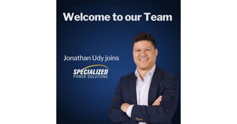 Specialized Power Solutions Appoints Jonathan Udy to Strengthen Sales Team