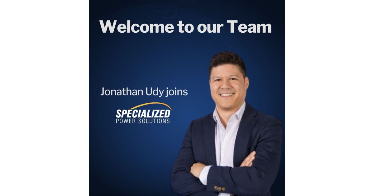 Specialized Power Solutions Appoints Jonathan Udy to Strengthen Sales Team