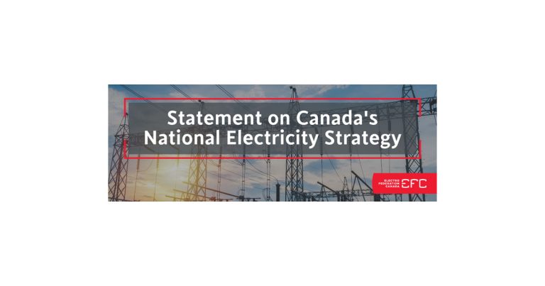 EFC’s Statement on Canada’s National Electricity Strategy