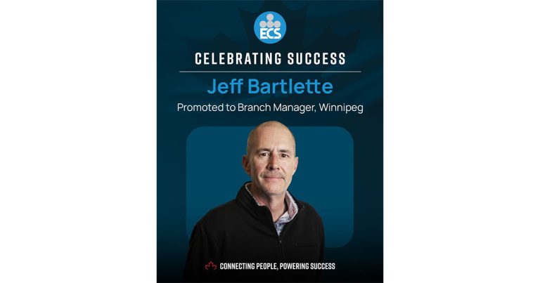 ECS Announces the Promotion of Jeff Bartlette to Branch Manager, Winnipeg
