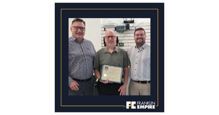 Franklin Empire Celebrates Luc Poudrier’s 30th Work Anniversary