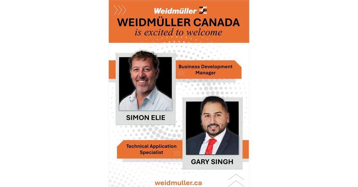 Weidmuller Canada Announces Two New Additions to the Team